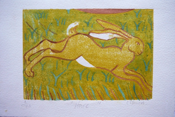 "Hare" - Size A5 £10.00