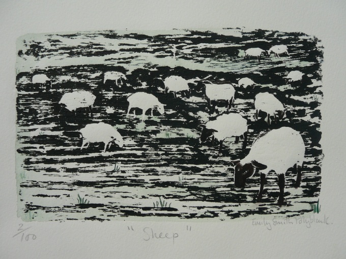 Sheep - 10x7 inch. (£40 Unframed) (£100 framed)